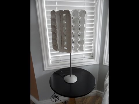How to make an egg carton lamp - OWIMO Design Upcycling