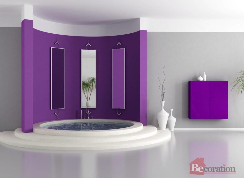Purple luxury bathroom