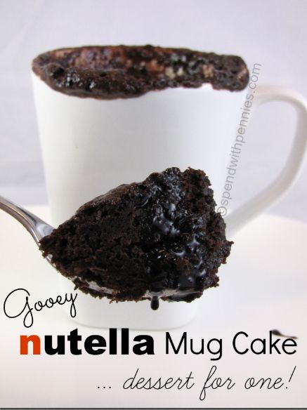 nutella mug cake
